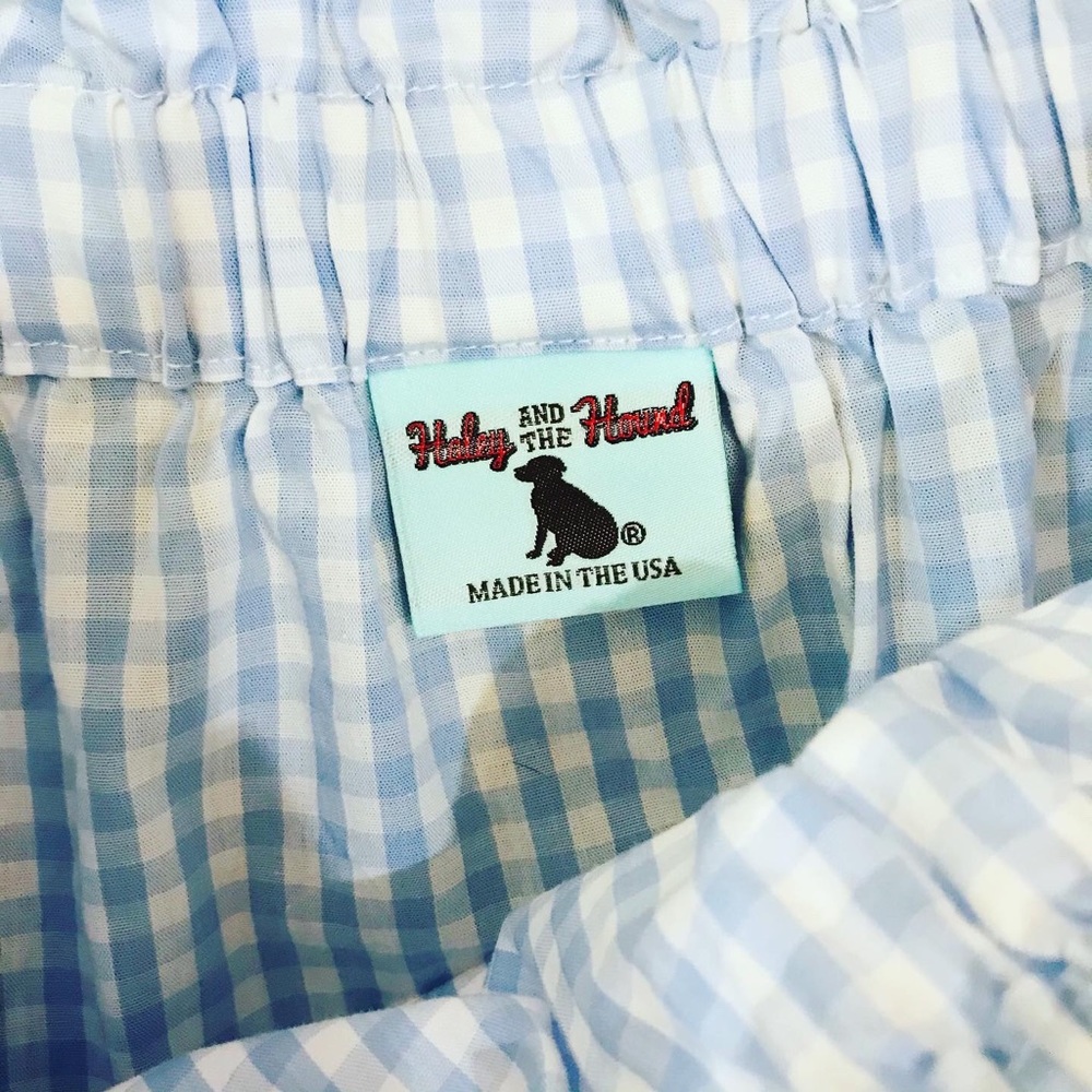- Haley Hound off shoulder Gingham top sz small - Picture 4 of 7